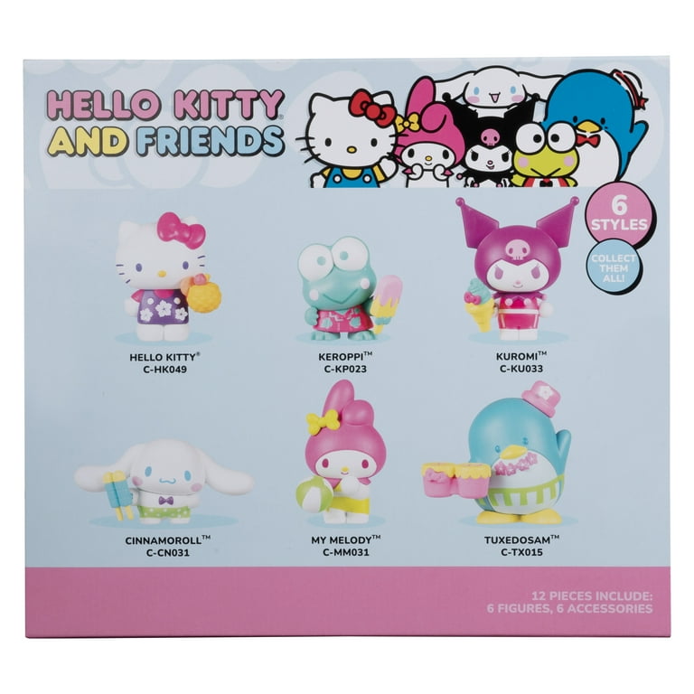 Hello Kitty® and Friends Neon Tropical Party, 2 inch Figure 6-Pack