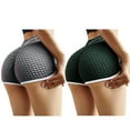thumbnail image 1 of Lilgiuy 2pc Women's Workout Shorts Scrunch Booty Yoga Pants Running Compression Exercise Middle Waist Butt Lifting Leggings, 1 of 6