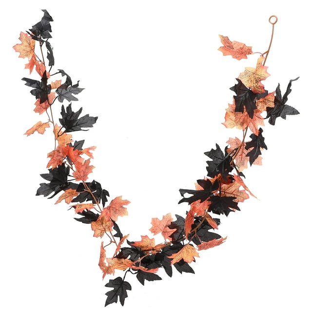 Maple Leaf Garland Vine Halloween Maple Leaf Vine Día de Acción de Gracias Jardín Decoración del jardín
