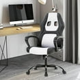 thumbnail image 2 of BestMassage Adjustable & Ergonomic Swivel Gaming Chair, White, 2 of 7