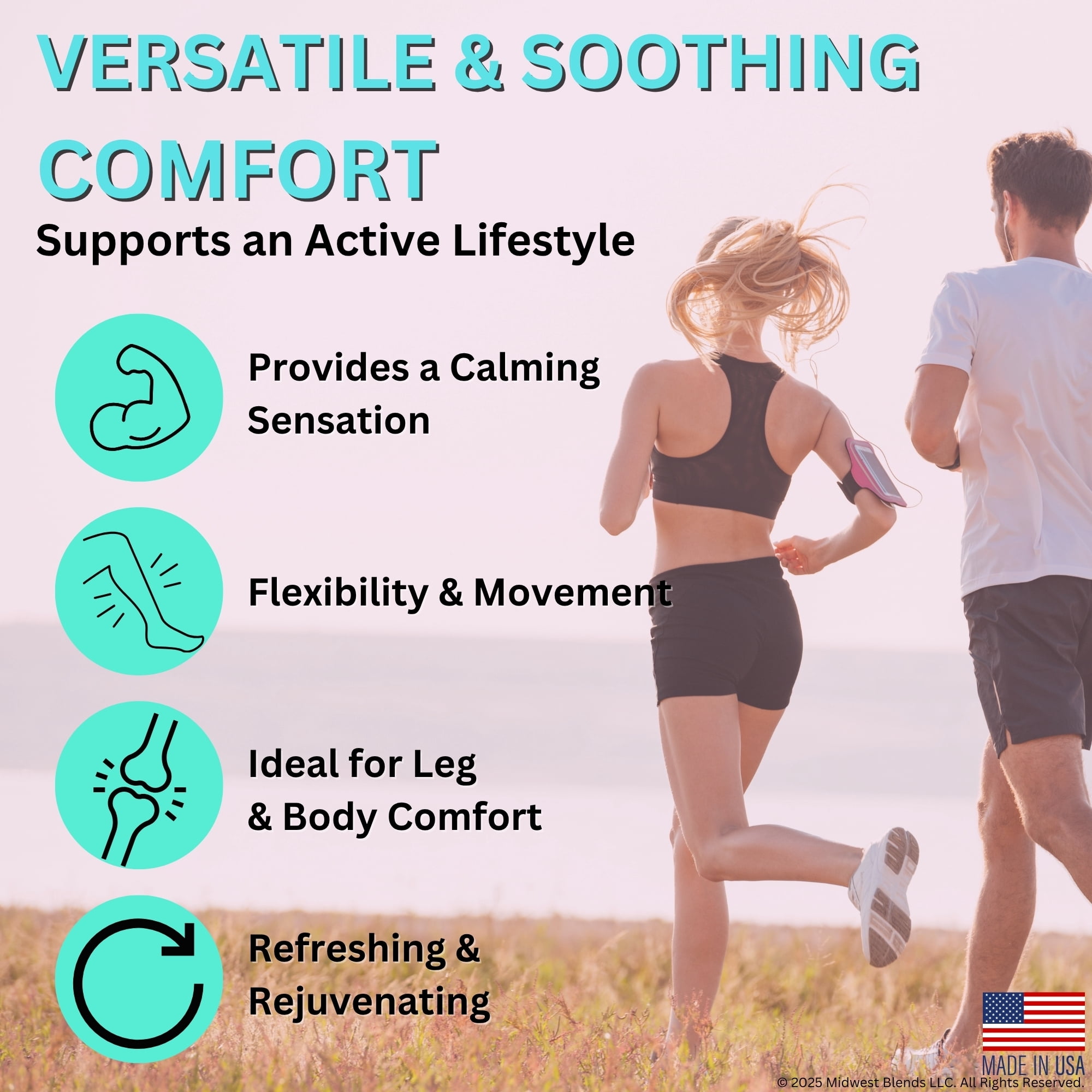 Magnesium Cream Cooling with Dead Sea Minerals – Fast Absorbing Topical Body Lotion – Lightweight, Non-Greasy Skin Moisturizer – Made in USA - Menthol Scent