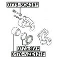 thumbnail image 2 of Front Brake Caliper Slide Pin Boot Febest 0773-SQ416F Oem 55201-77E00, 2 of 2