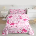 thumbnail image 2 of Homewish Girly Pink Boot Hat Queen Comforter Set, Tribal Sheep Skeleton Bedding Sets, Rustic Farmhouse Reversible Bedding Comforter Set, Breathable Home Decor, 3 Pieces, 2 of 8