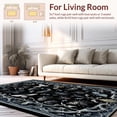 thumbnail image 2 of Ultra Soft Area Rug, Gothic Inspired Creepy Crawly with Ornate Vine Elements, Non Slip, Stain Resistant, Washable Area Rugs for Living Room, Bedroom(Gray, 6X9), 2 of 8