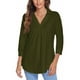 thumbnail image 1 of Sexy Dance Top de mujer con manga 3/4 y blusa holgada con cuello en V, 1 of 7