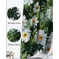 thumbnail image 3 of Spring Daisy Blackout Curtains for Bedroom Living Room Darkening Curtains 63 Inches Long Country Flowers Green Leaves Rustic Botanical Window Curtain 2 Panels Set Window Treatment Drapes 42"x63", 3 of 9