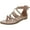 Taupe, variant on Journee Womens Zailie Gladiator Flat Sandals, Widths Available