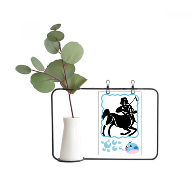 Constelación de Sagitario signo del Zodiaco Jarrones colgantes de vidrio transparente Decoración Botella