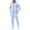 Sky Blue, variant on Classic Plain Track Suits Mens Full Zip Long Sleeve Hoodie Slim Fit Elastic Jogger Pants Streetwear Outfit Beige L