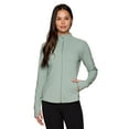thumbnail image 5 of RBX Active Women's Mock Neck Lightweight Yoga Running Jacket With Zipper Pockets, 5 of 5