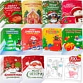 thumbnail image 1 of Coloring Books 90shine Christmas, 100 unidades, medias navideñas, 1 of 7