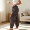 thumbnail image 5 of Women's Polka Pajama Pants Casual Loose Fit Jogger Lounge Pants Lightweight Soft Sleepwear with Pocket, 5 of 6