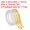 Golden, variant on Uxcell Metalized Polyester Film Tape Metallic Decor Tape for Detailing Accent Wall Graphic Arts Boat Trim Walls Golden