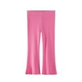 thumbnail image 2 of NAISIBABY Toddler Girls Flare Leggings 7T, Stretch Soft High Waist Solid Color Cotton Basic Tight Pants Hot Pink(2-8T), 2 of 4