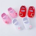 thumbnail image 3 of Shoes For Girls Baby Shoes Soft Sole Toddler Dress Flower Princess Shoes Toddler Shoes Sneakers For Boys Pink 0 Months-3 Months, 3 of 7
