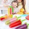 thumbnail image 2 of Popsicle Mold, 12Pcs Reusable DIY Popsicle Molds, 6 Popsicle Molds, 3 Silicone Popsicles, Silicone Brush and Funnel, Ideal for Kids and Adults - BPA a, 2 of 4