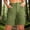 Green, variant on Women Summer Shorts Botton High Waisted Straight Leg Casual Going Out Short with Pockets
