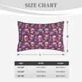 thumbnail image 3 of Fotbe Skull rose blue flower Pillow Cases - Envelope Closure - Luxury, Extra Soft, Cooling Pillow Covers - Wrinkle, Fade, Stain Resistant-16"x24", 3 of 8