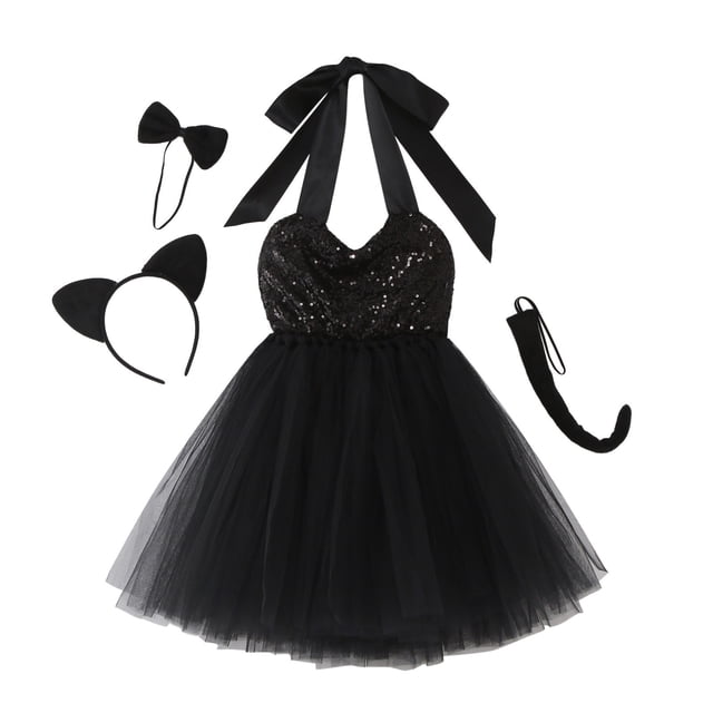 WEAIXIMIUNG Robes pour Enfants 12-14 Ans Été Filles Sans Manches Animaux Dessin Animé Robe Tutu en Maille Fête 2-4 Ans