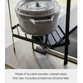 thumbnail image 5 of Yamazaki Home Corner Riser - Two Styles, Black, Steel, Two-Tier, Supports 22 pounds, 5 of 7