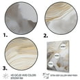 thumbnail image 3 of Designart "Gold And Grey Abstracted Line Artistry V" Minimalism Line Art Canvas Print, 3 of 5