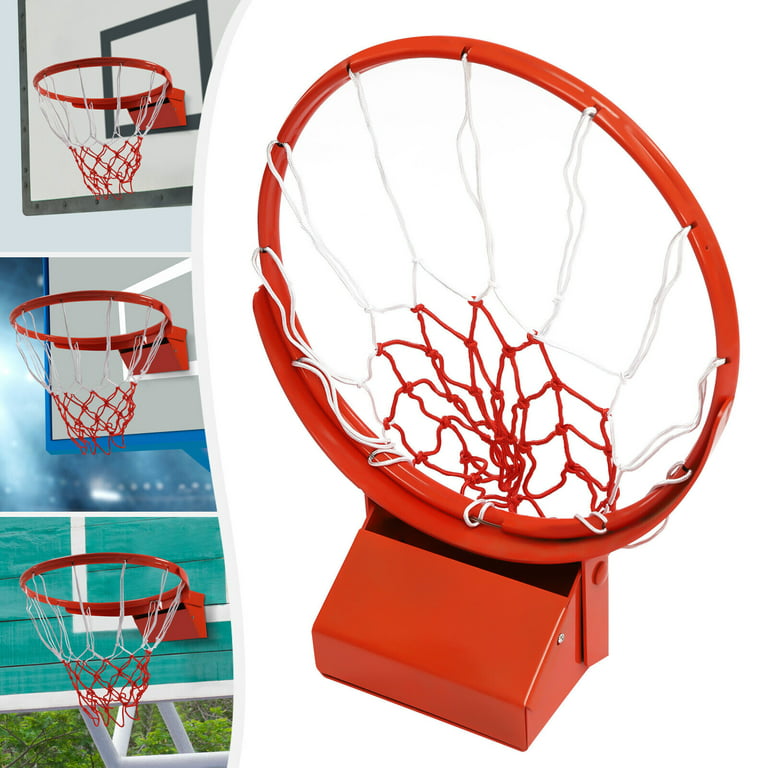 Miduo Sporting Goods 18 inch Solid Steel Orange Finished Basketball Rim Breakaway with Net, Size: 65.00 * 50.00 * 8.00cm