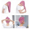 thumbnail image 5 of Paquete de 3 toallas para el cabello, súper absorbentes, cabello mojado de secado rápido, turbante para el cabello, cabello largo y grueso para mujeres, 5 of 5