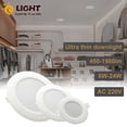 thumbnail image 2 of Luz Led descendente de techo para interiores, foco empotrado redondo de 1-10 piezas, 220v, 6W, 10W, 14W, 17W y 20W, 2 of 4