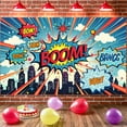 thumbnail image 5 of Hero Banner Colorful Design City Night Banner Party Backdrop for Birthday Party Baby Shower Photography Background, 5 of 9