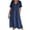 Dark Blue #1, variant on XWSHYW Womens Summer Dresses 2025 Fashion Casual V-Neck Dresses Solid Color Short Sleeve Button Pocket Cotton Linen Dress Beige S # Cheap Summer Clothes for Women