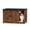 Rustic Brown and Black, variant on Hzuaneri 39.4" Cat Litter Box Enclosure, Hidden Cabinet Furniture with Bell, Farmhouse Style, Black