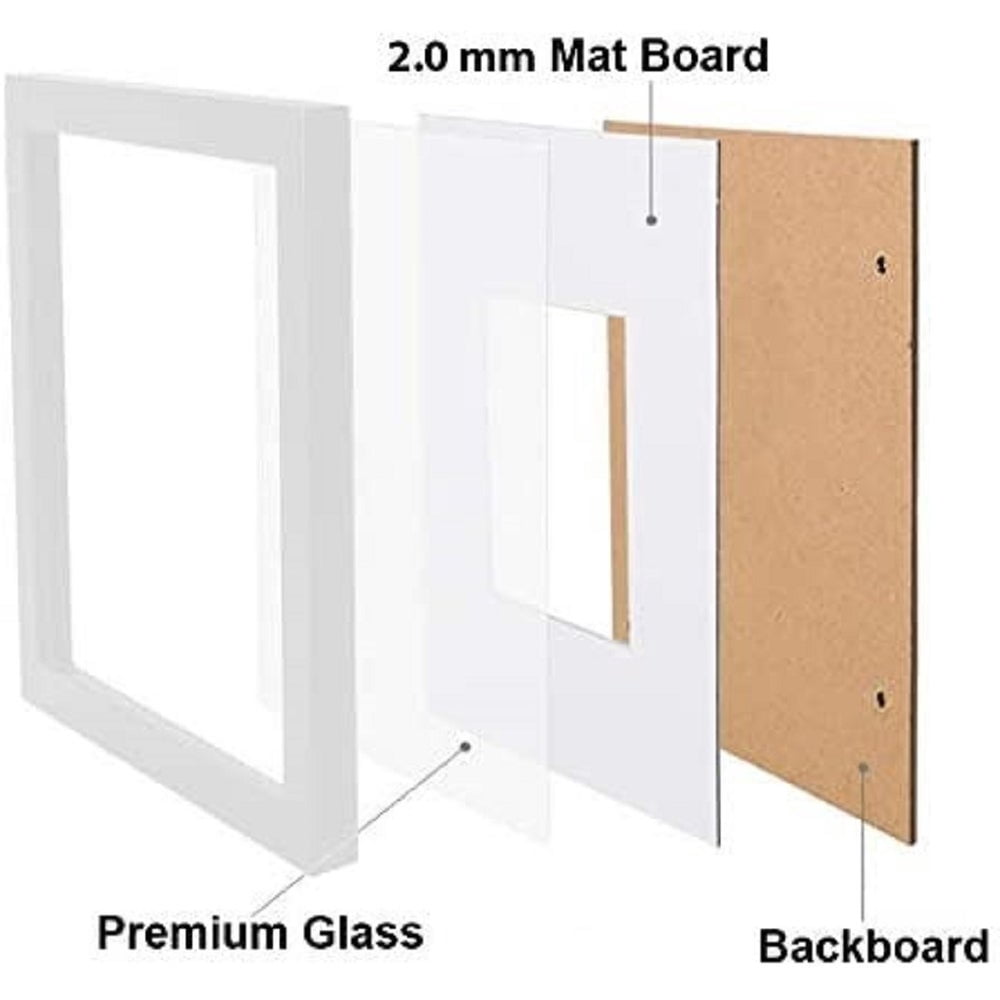 Uspridefurniture 20x24 MDF Picture Frame,Set of 5,White