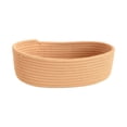 thumbnail image 2 of Storage Basket, Small Woven Basket, Student Storage Organizer, Toys Bin Organizer, 10X6X3 Inch 1-Pack Cotton Rope Woven Basket, Sturdy Lightweight Open-Top Bin for Nursery, 2 of 9