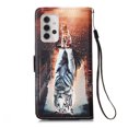 thumbnail image 3 of Phone Case for Galaxy A32 5G(2021),Folding Flip Leather Wallet Protective Cover with Card Slots Kickstand Magnetic Closure Cute Girls Women Cover for Samsung Galaxy A32 5G 2021,Cat & Tiger, 3 of 7