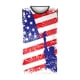 thumbnail image 4 of Hombres Casual Cuello Redondo Jersey Bandera 3D Impresión Digital Camiseta Tops Chaleco Pompotops  oipoqjl30547, 4 of 5