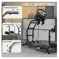 thumbnail image 4 of Racing Cockpit Stand Stable Frame Adapt to PXN, Thrustmaster, G29, G920, T300RS, T150 Height & Length Adjustable Simulation Steering Wheel Mount Shifter and Pedal Not Included, 4 of 8