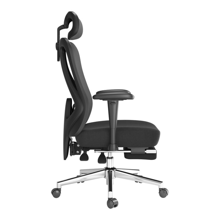 VEVOR Office Chair with Adjustable Lumbar Support, High Back Ergonomic Desk  Chair with Adjustable Headrest, 2D Armrest, Ergonomic Office Chair