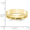 thumbnail image 3 of 10K Yellow Gold 10Ky 5mm Standard Flat Comfort Fit Band Size 6 Made In United States 1flc050-6, 3 of 5