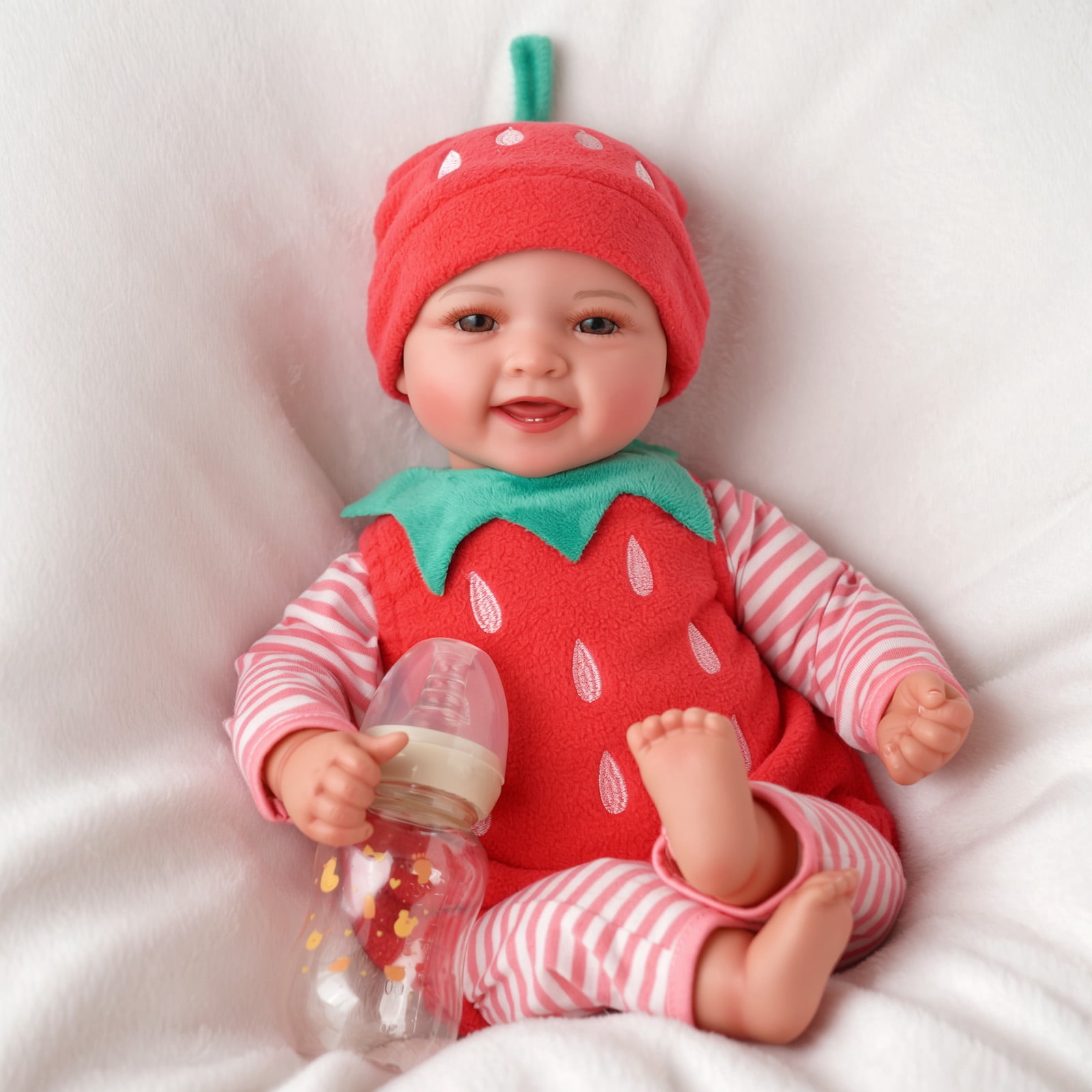 RSG 17-inch Lifelike Reborn Baby Dolls, Newborn Baby Dolls, Full Body Cloth Real Life Baby Dolls with Gift Box for Kids Age 3+