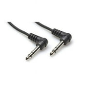 Hosa - CSS-103RR - 3 ft Balanced Interconnect Cable - 1/4 in Right Angle TRS Male to Same