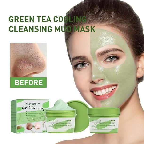 Green Tea Mask Stick For Face, Blackhead Remover, Deep Pore Cleansing