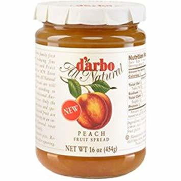D'Arbo Peach Fruit Spread - 16 oz (Pack of 2)
