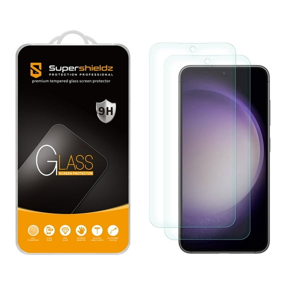 (2 Pack) Supershieldz Designed for Samsung Galaxy S23 FE Tempered Glass Screen Protector, Anti Scratch, Bubble Free