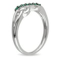 thumbnail image 3 of Everly Women's Emerald Sterling Silver Ring, 3 of 6