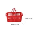 thumbnail image 2 of KONTONTY Portable Plastic Storage Basket with Double Handles for Home Use Red Large Capacity, 2 of 8