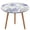 style, variant on Floral Colorful Flower Round Fitted Tablecloth with Flannel Backing Elastic Table Cloth Waterproof Oil-Proof Plastic Table Cover Table Up 40"-54" Diameter)