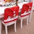 thumbnail image 3 of Matsuzay Cozyhoma Weihnachtsmannmützen-Stuhlrücksitzbezug, roter Hut, Stuhlrückseite, Weihnachten, Abendessen, Decoración, Kits de decoración para fiestas, 3 of 6