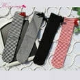 thumbnail image 5 of Jandel Baby Long Socks Newborn Knee High Socks Knee High Baby Socks 0-12y Baby Long Socks Infant Vertical Strip Socks Toddler Soft Cotton Socks Twist Bow Mid-calf Socks Tube Socks Casual Socks, 5 of 6