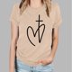 thumbnail image 4 of Blusas de Manga Corta para las Mujeres Imprimir Cuello Redondo Camiseta, Blusa Clásica Vintage para la Primavera Y el Verano, 4 of 4