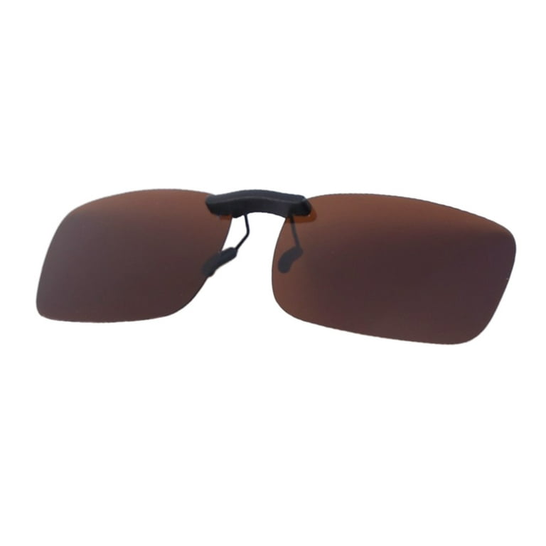 OUNONA Clip Sunglassesglasses Ondrivingmyopia Nightglare Anti Driver Overuv  Protection Lenses Polarised Sunglasses Men Clips 